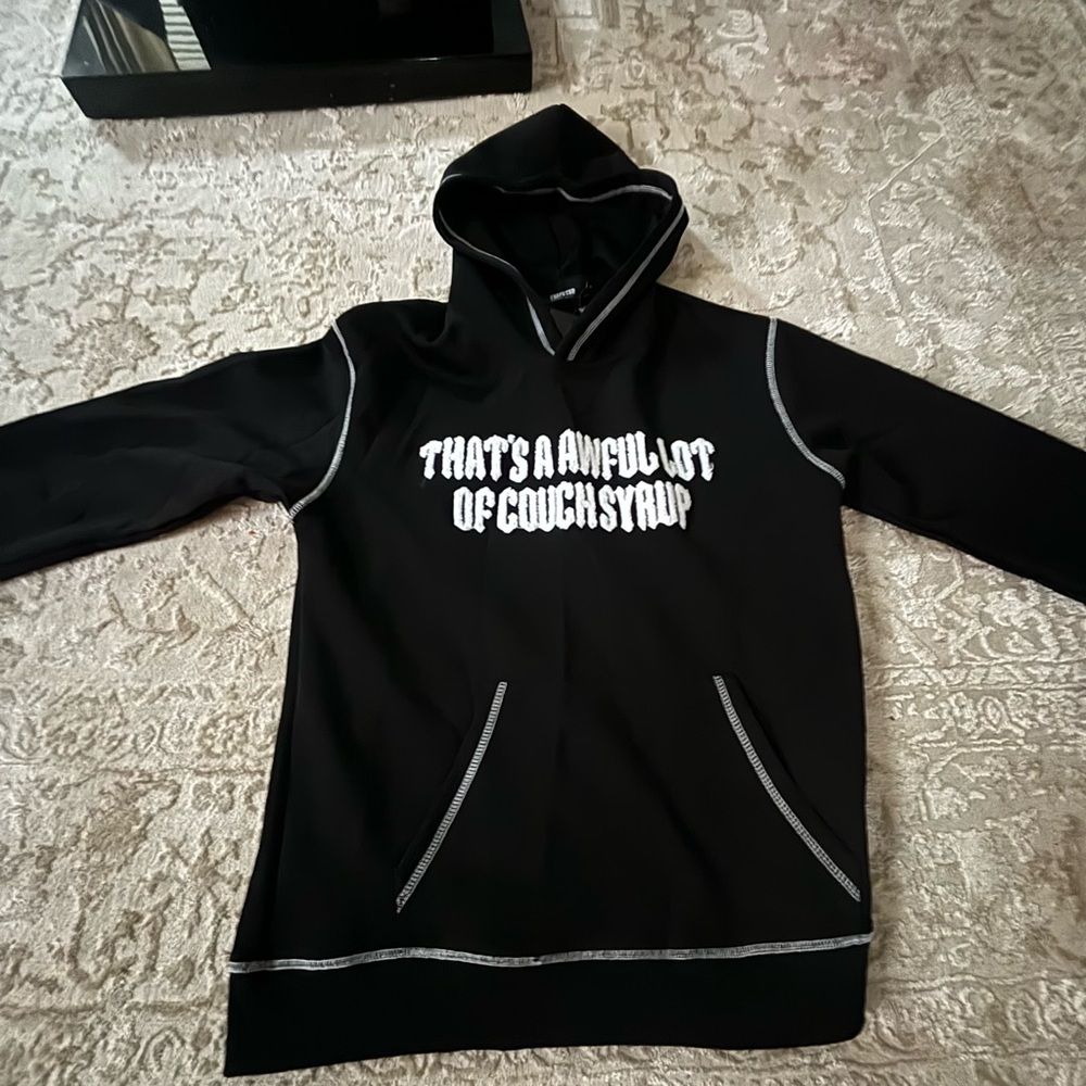 Black Graphic Hoodie